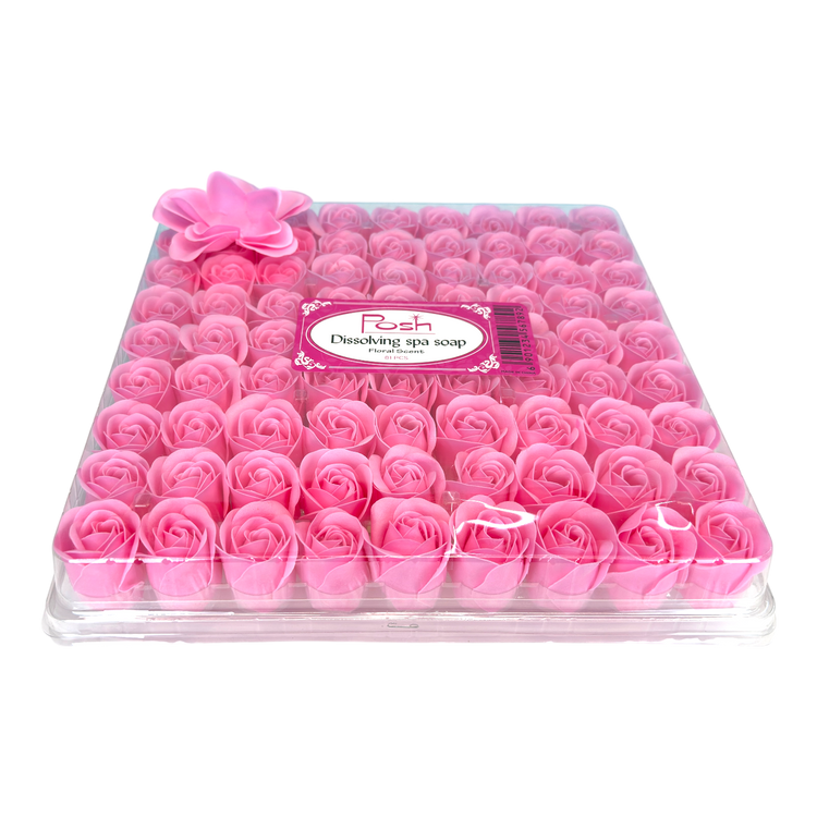 Posh Flower Spa Soap Tray - Pink