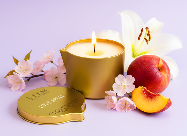 L'Fem 8oz Massage Candle - Love Spell