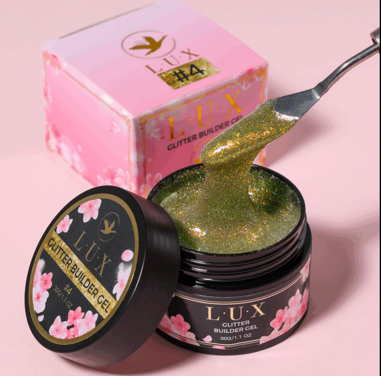 L.U.X Glitter Builder Gel #4