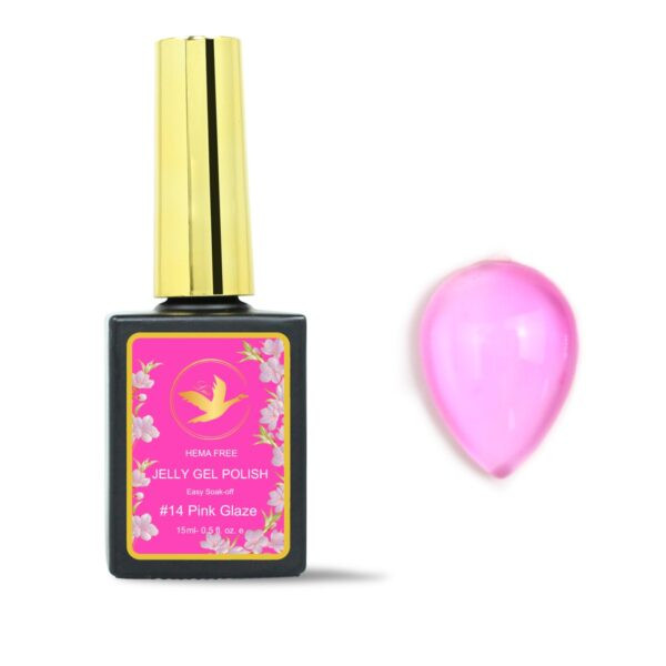 L.U.X Jelly Glass Gel Polish - #14 Pink Glaze 