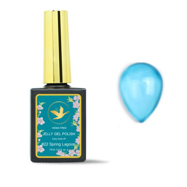 L.U.X Jelly Glass Gel Polish - #22 Spring Lagoon 