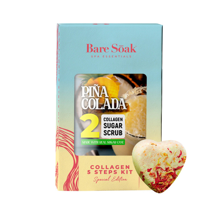 Bare Soak Collagen 5 Step Case/50, Pina Colada