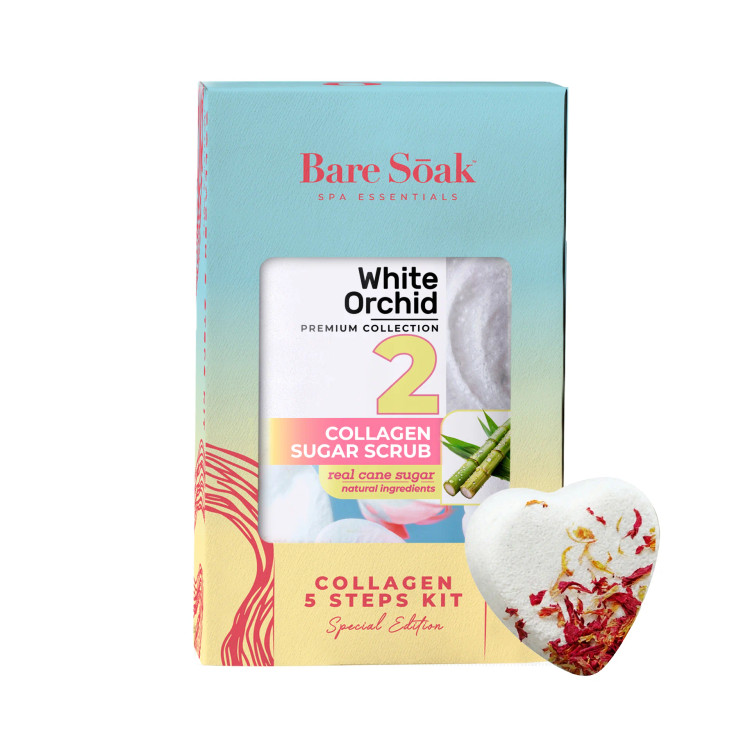Bare Soak Collagen 5 Step Case/50, White Orchid 