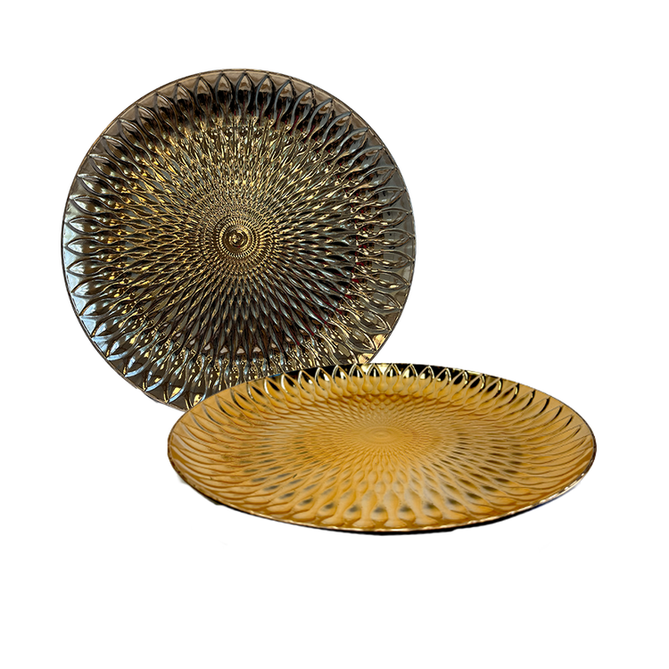 Mythic Plate Gold Floral PP-3, Prepacked/10