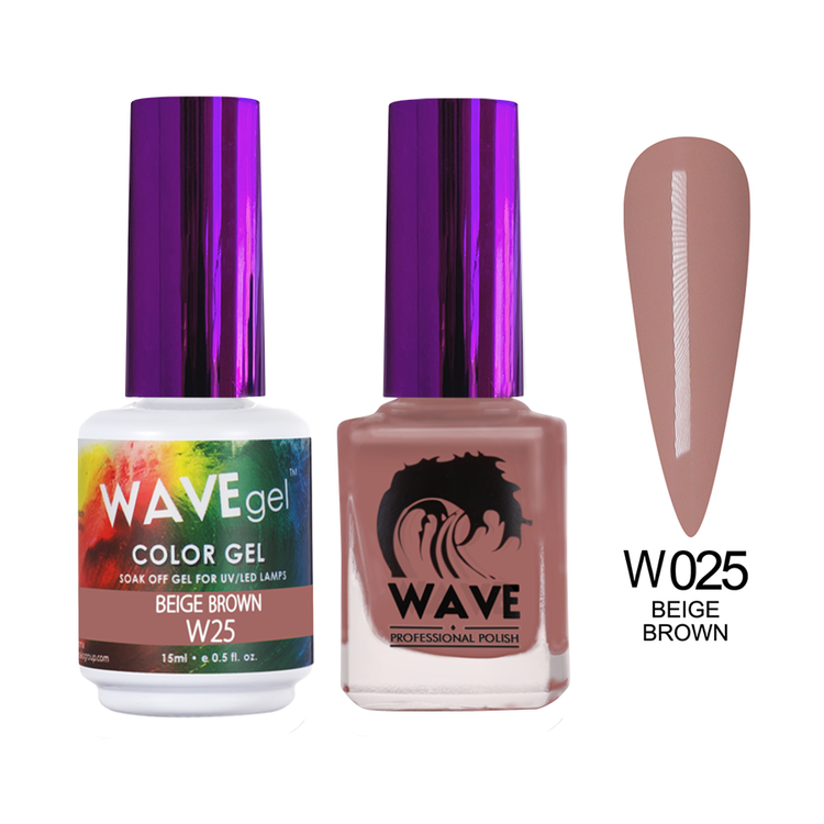 WaveGel Simplicity Duo, #025 Beige Brown