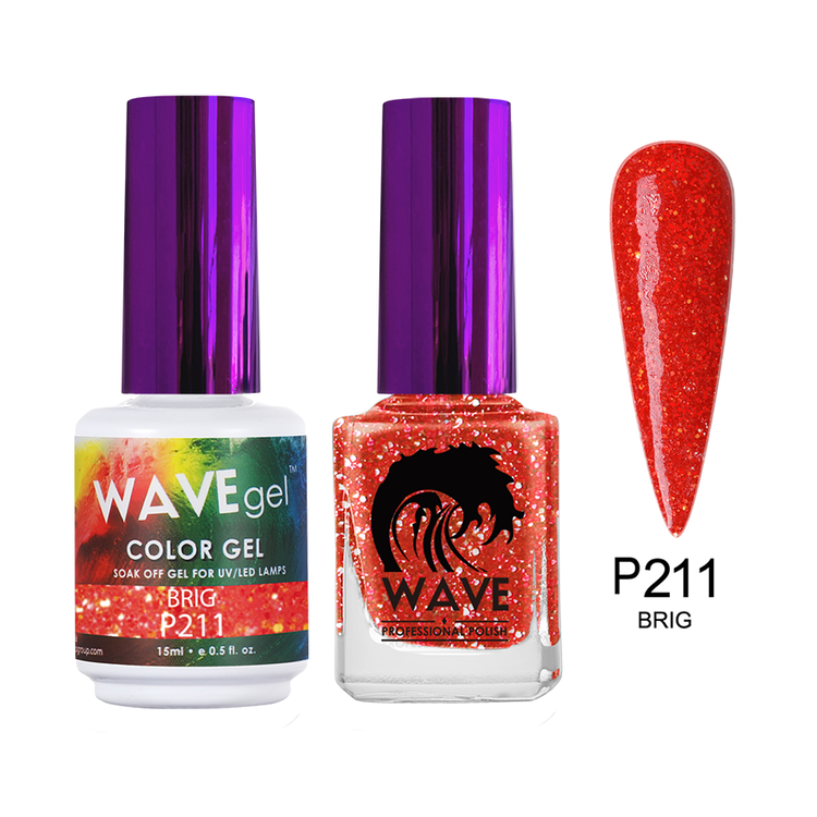WaveGel Simplicity Duo, #211 Bright Lava 