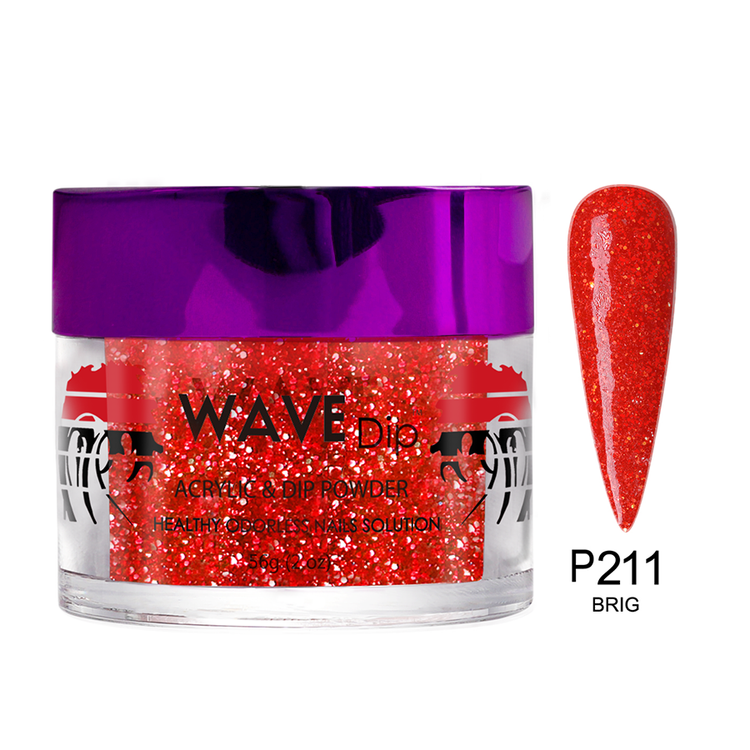 WaveGel Simplicity Dip & Acrylic, #211 Bright Lava 