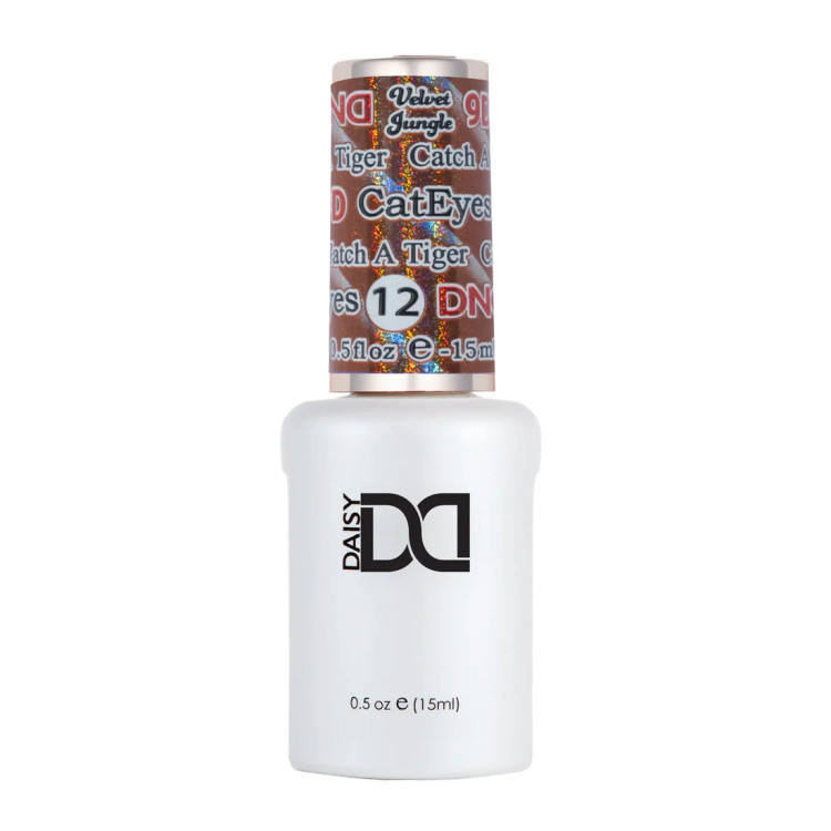 DND Gel Velvet Jungle Cat Eye .5oz, #12 Catch a Tiger 
