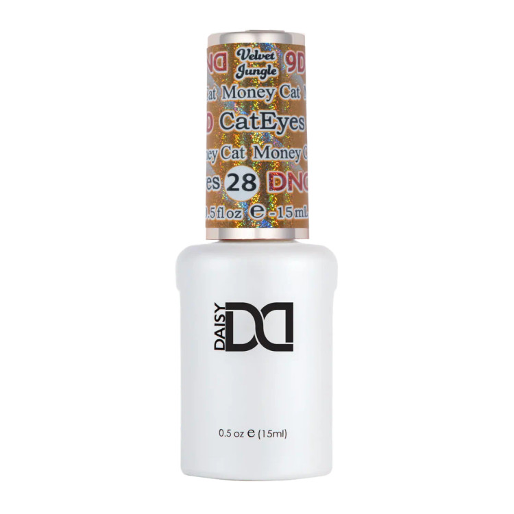 DND Gel Velvet Jungle Cat Eye .5oz, #28 Cat Money 