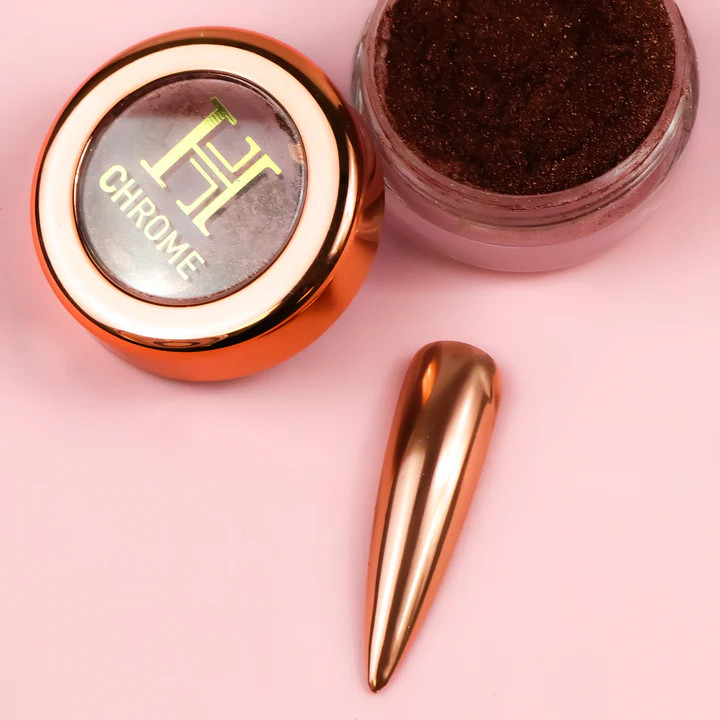 Honey Nail Secret Mirror Chrome #4 Rose Gold - 10g Jar 