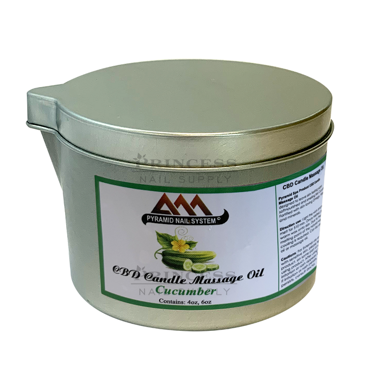 Pyramid Massage Candle 6oz Jar, Cucumber