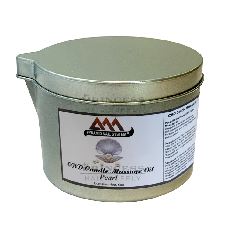 Pyramid Massage Candle 6oz Jar, Pearl 