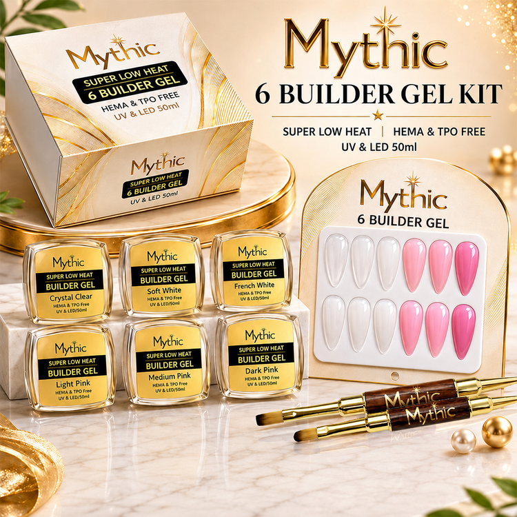 Mythic Builder Gel Kit - 6 colors + 2 Brushes