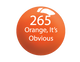 SNS 1OZ Dip #265 ORANGE, IT'S OBVIOUS - 15037