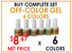 Color Gel - Complete Set - 6 Colors (#01-#06)