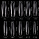 Cre8tions Tip Box/600pcs -  06 Clear Long Coffin