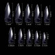 Cre8tions Tip Box/500pcs -  09 Clear Super Curve Stiletto
