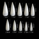 Cre8tions Tip Box/500pcs -  09 Natural Super Curve Stiletto