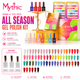 Mythic All Season Gel Polish Kit/66 Colors +Base, Top, Matte, 1 Color Book