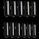 Cre8tions Tip Box/600pcs - 16 Clear Long Natural Curve 