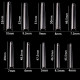 Cre8tions Tip Box/600pcs - 18 Clear Longer Coffin 