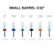 Cre8tion Small Barrel 3/32" 