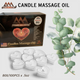 Pyramid Massage Candle Tealight Box/100, Eucalyptus