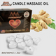 Pyramid Massage Candle Tealight Box/100, Ginger