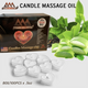 Pyramid Massage Candle Tealight Box/100, Green Tea 