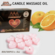 Pyramid Massage Candle Tealight Box/100, Orange 