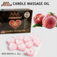 Pyramid Massage Candle Tealight Box/100, Peach 