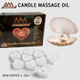 Pyramid Massage Candle Tealight Box/100, Pearl 