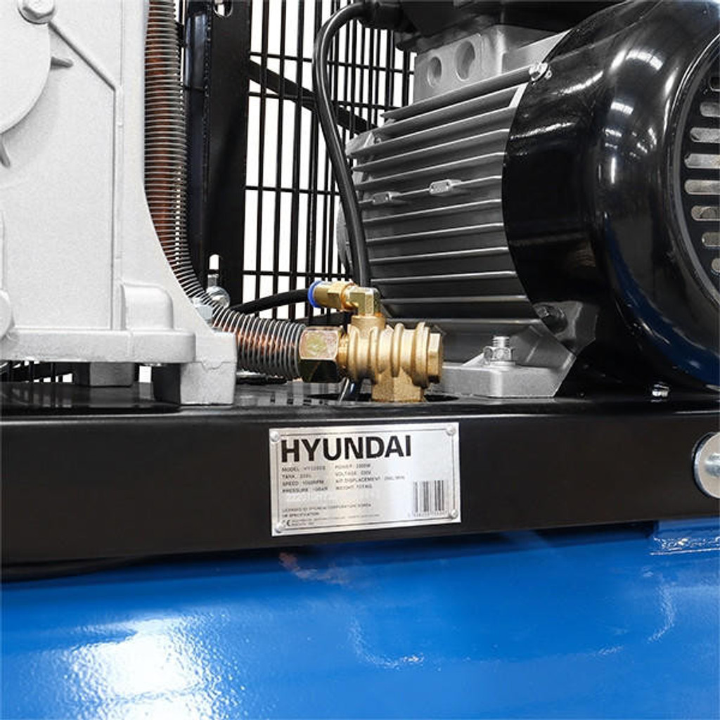 Hyundai 200 Litre Air Compressor, 14CFM/145psi, Electric 3hp | HY3200S: REFURBISHED