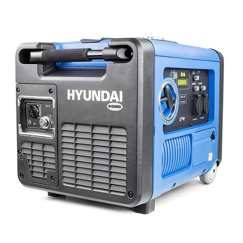 Hyundai 230V Petrol Driven 4000W / 4kW 5kVA Portable Generator | HY4500SEI: REFURBISHED