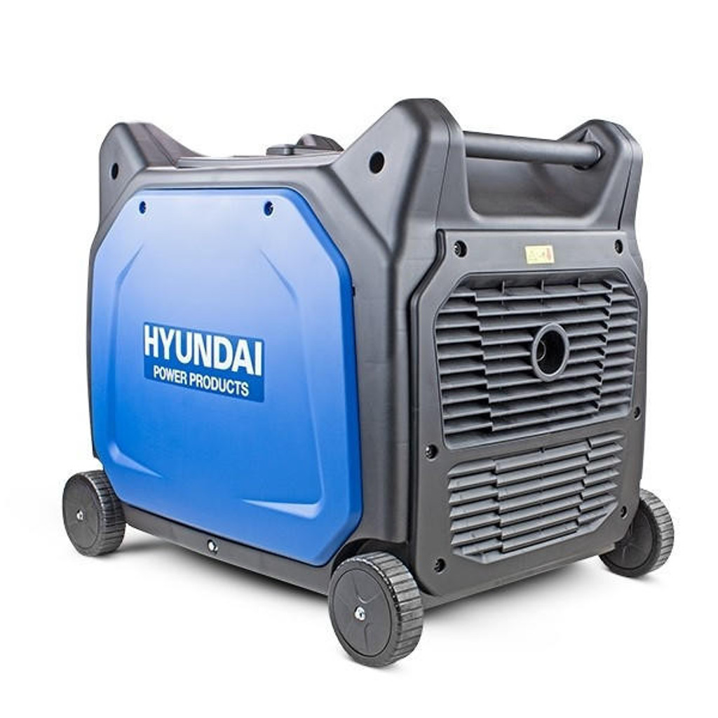 Hyundai 6600W/6.6kW Remote Electric Start Petrol Portable Inverter Generator | HY6500SEi: REFURBISHED