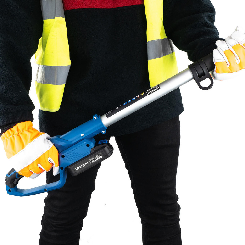 Hyundai 20V Li-Ion Cordless Pole Saw / Pruner - Long Reach Battery Powered Pole Saw | HY2192