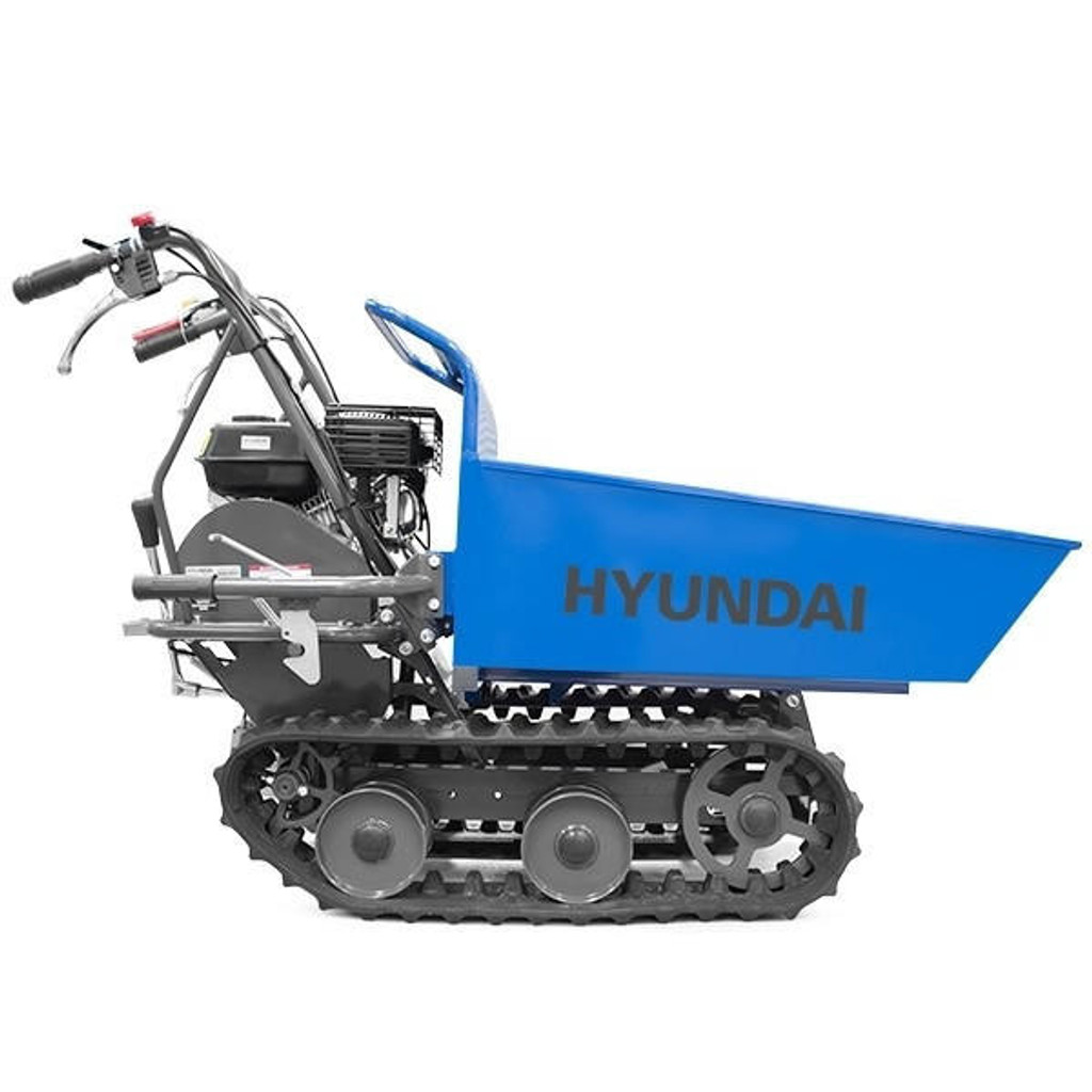 Hyundai 196cc Petrol 300kg Payload Tracked Mini Dumper / Power Barrow / Transporter | HYTD300: REFURBISHED