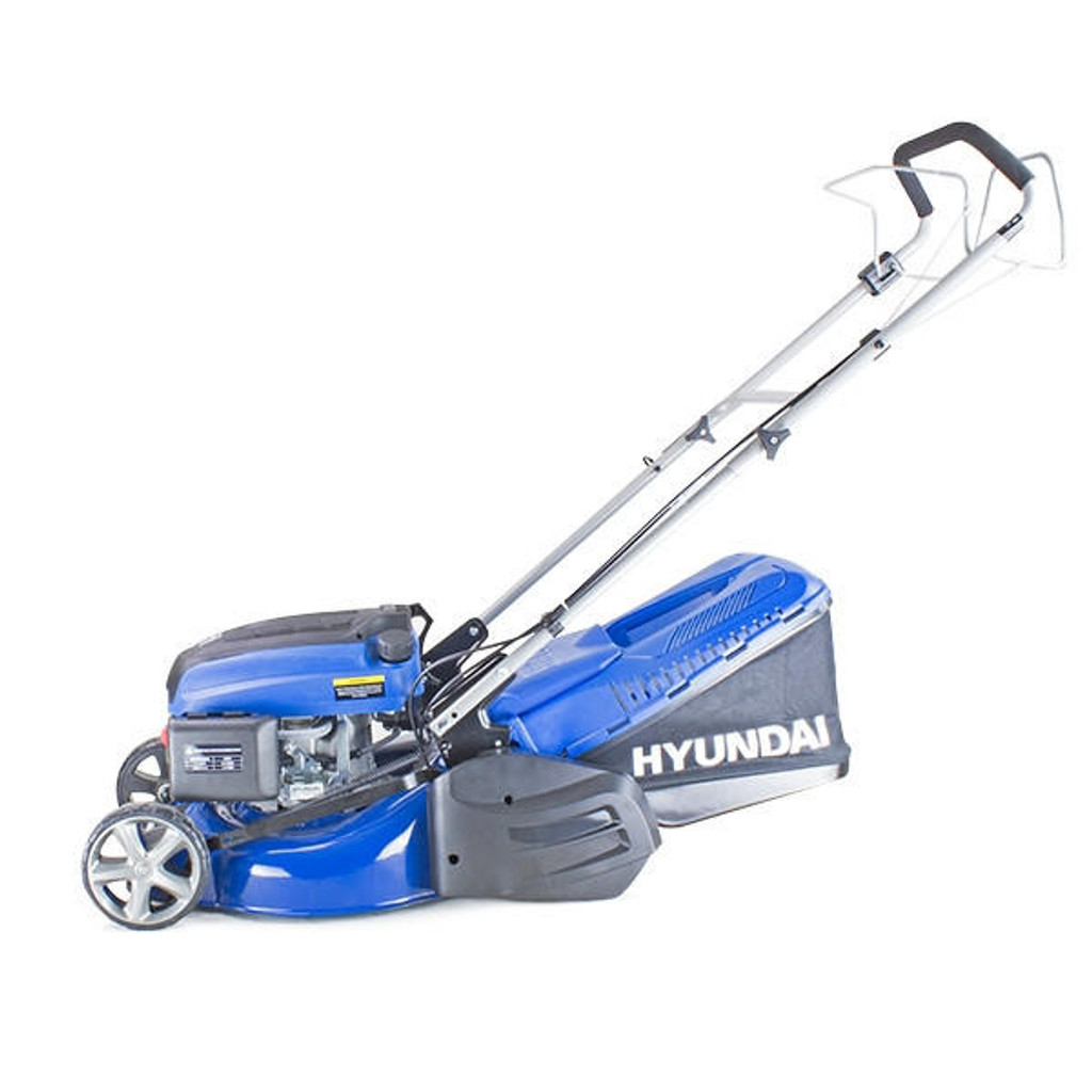 Hyundai 17"/43cm 139cc Electric-Start Self-Propelled Petrol Roller Lawnmower | HYM430SPER: REFURBISHED