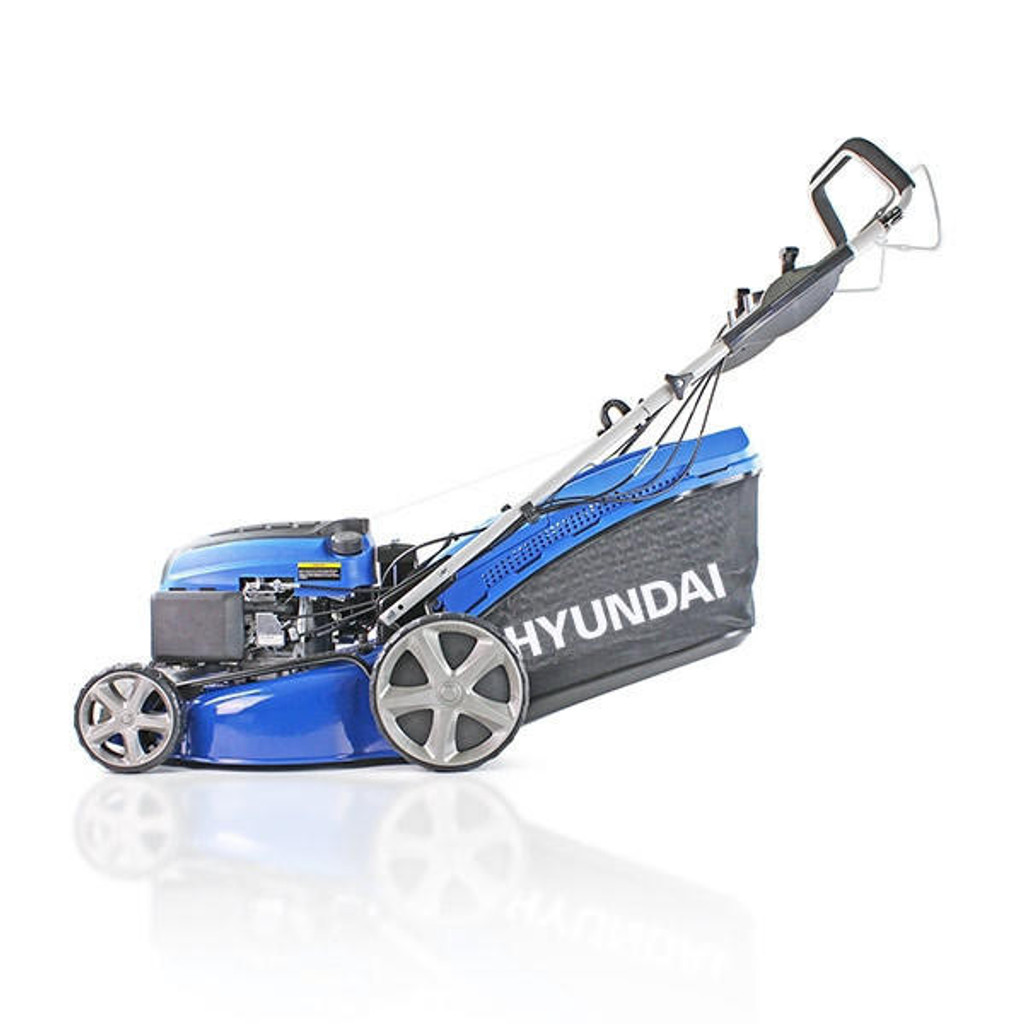 Hyundai 18"/46cm 139cc Electric-Start Self-Propelled Petrol Lawnmower | HYM460SPE: REFURBISHED