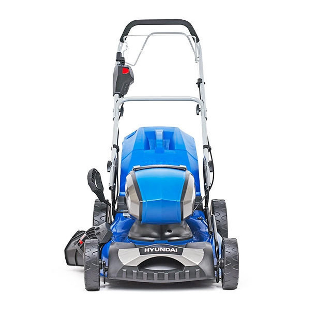 Hyundai 18"/45cm Cordless 80v Lithium-Ion Battery Self Propelled Lawnmower with Battery and Charger | HYM80Li460SP: REFURBISHED