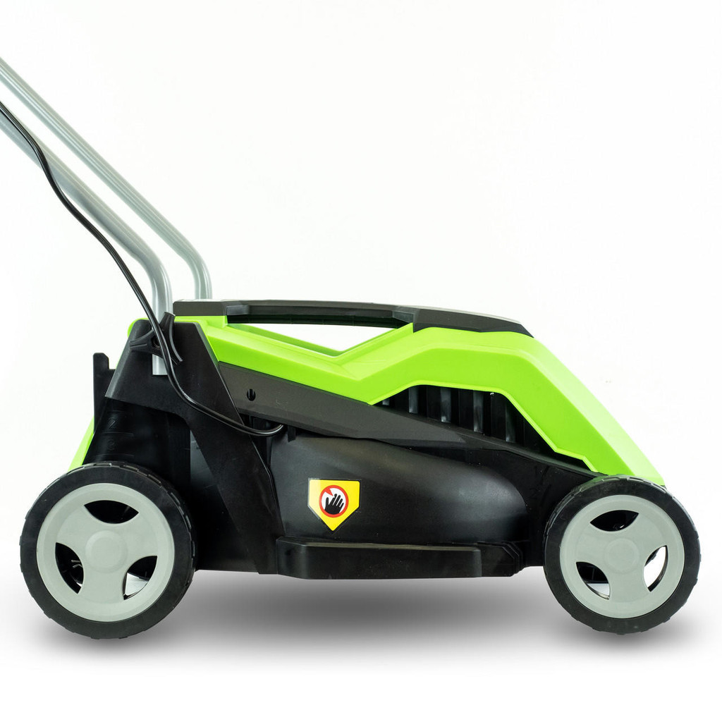 GardenTek 33cm Corded Electric 1200w/230v Roller Mulching Lawn Mower | GT33E