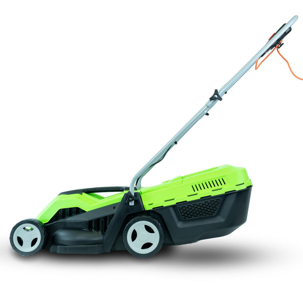 GardenTek 33cm Corded Electric 1200w/230v Roller Mulching Lawn Mower | GT33E