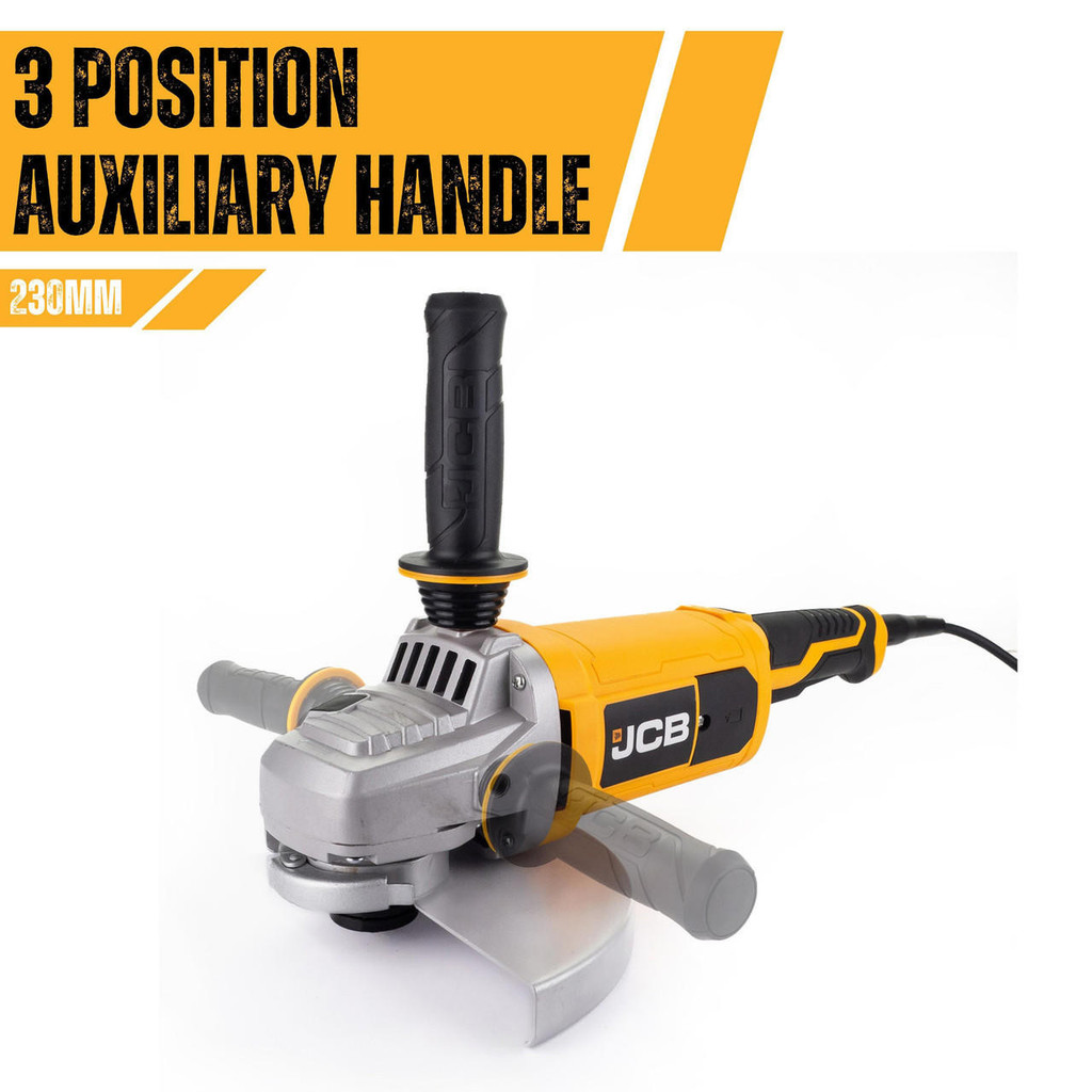 JCB Corded Electric Angle Grinder Twin Pack - 115mm, 230mm | 21-AGTPK