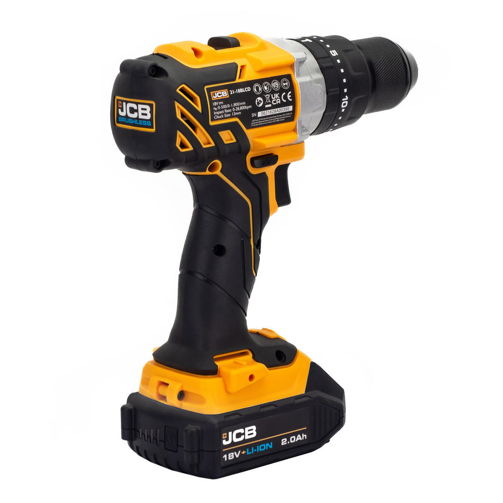 jcb tools JCB 18V Brushless Combi Drill 1x 2.0Ah | 21-18BLCD-2X-B