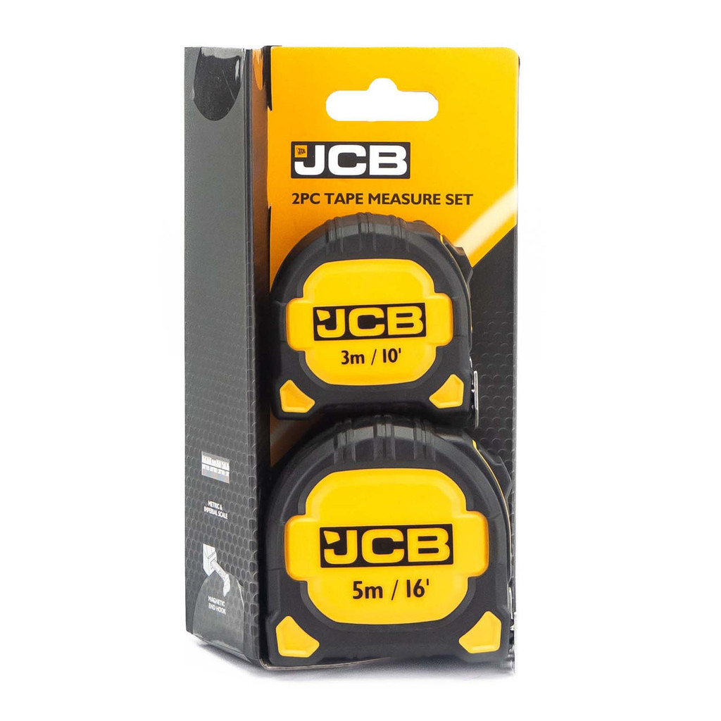 JCB Tools JCB Tape Measure Twin Pack | JCB-TAPE-TWIN