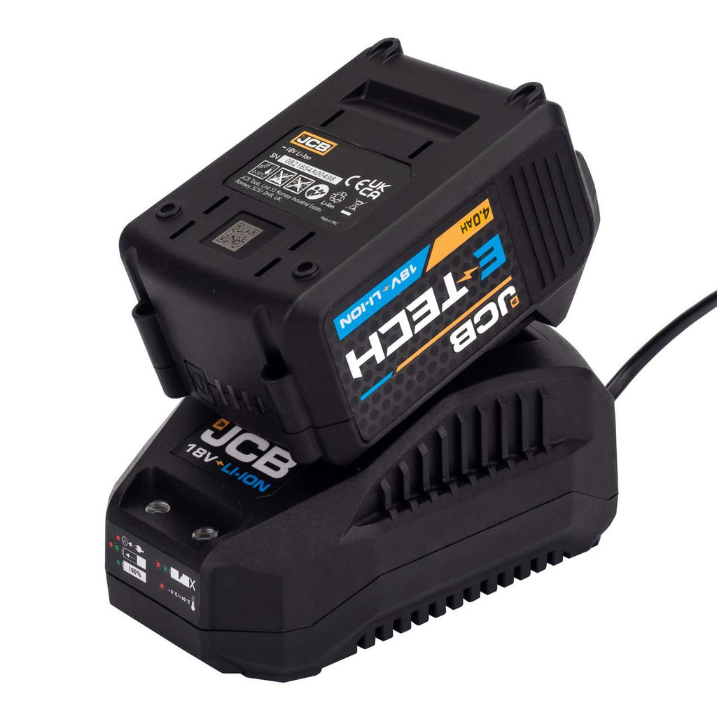 JCB 18V Recip 1x4.0Ah Lithium-Ion Battery and charger in 20" kit bag | 21-18RS-4X-BG