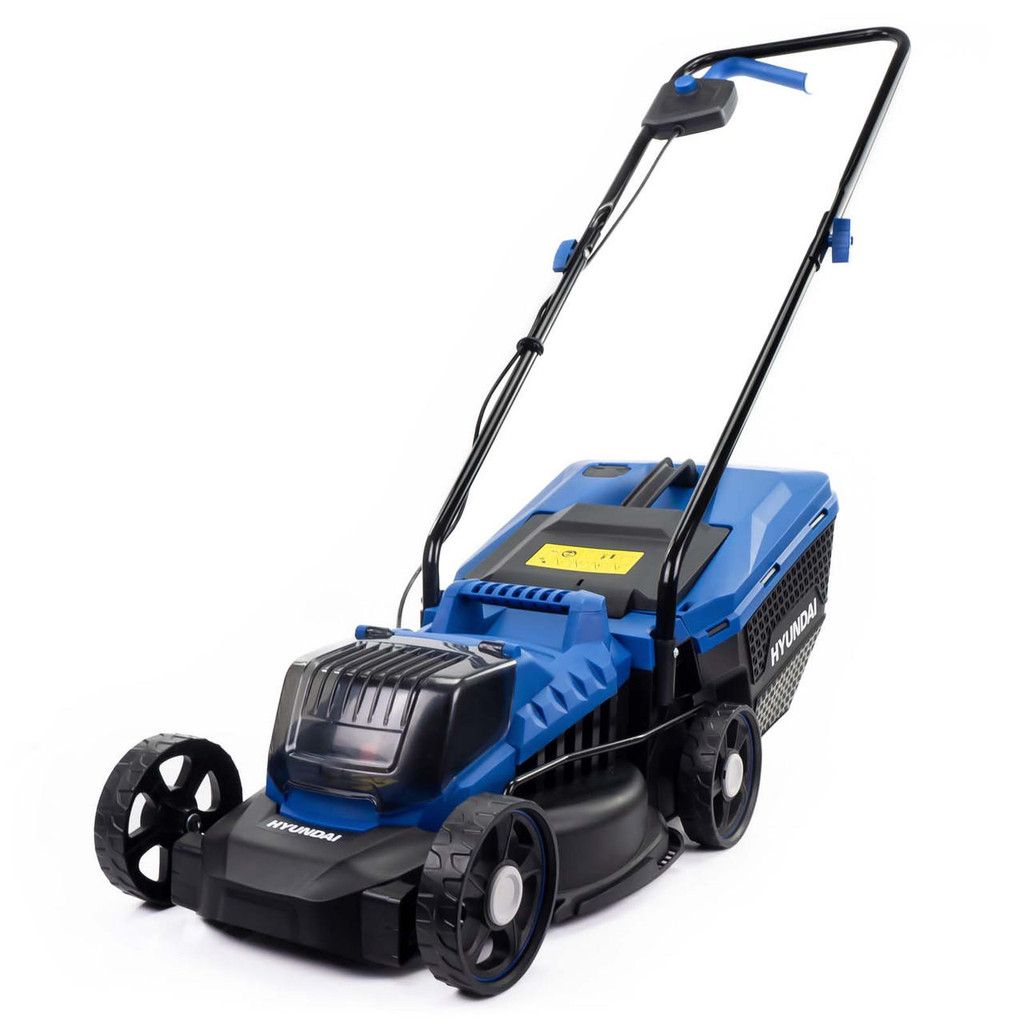 Hyundai 12.6"/32cm Cordless 20V MAX 4Ah Li-Ion Battery Hand Push Lawnmower | HY2193