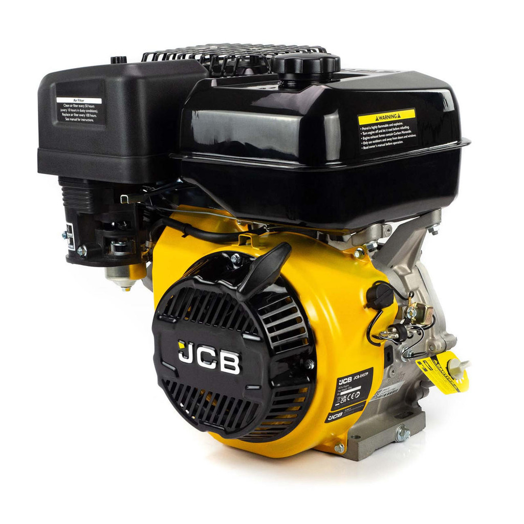 JCB 15hp 25.4mm 1” Petrol Engine, 457cc, 4 Stroke, OHV, Horizontal Shaft | JCB-E460P