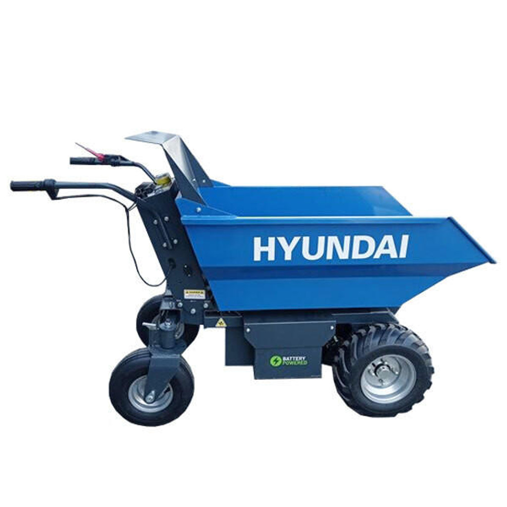 Hyundai 500Kg Battery Powered Mini Dumper, 48V, 32Ah,  Brushless Motor, Hydraulic Tilt | HYMD500B