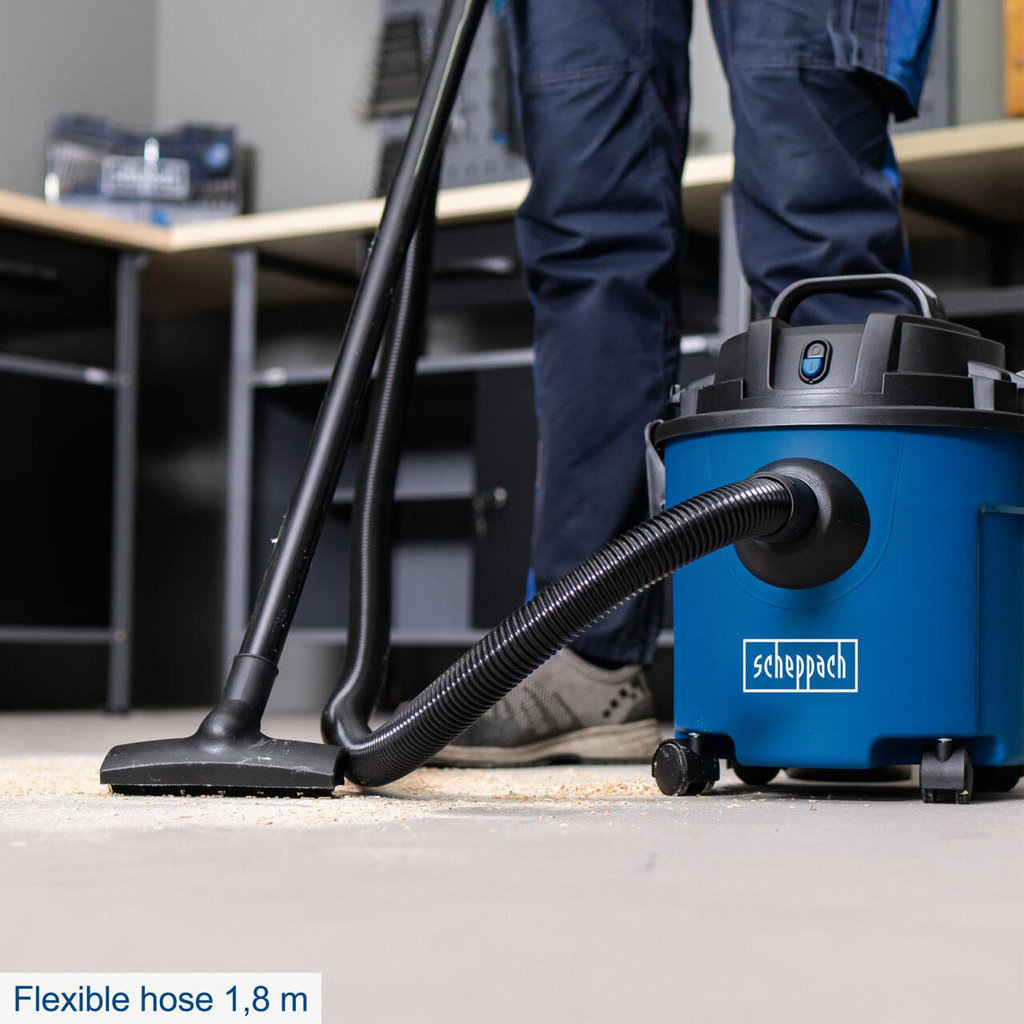 Scheppach 1200W wet & dry vacuum cleaner with 1.8m hose (16 litre tank) | NTS16